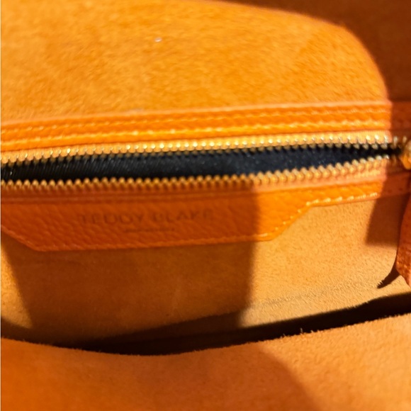 Orange Leather Tote Bag - Picture 10 of 16
